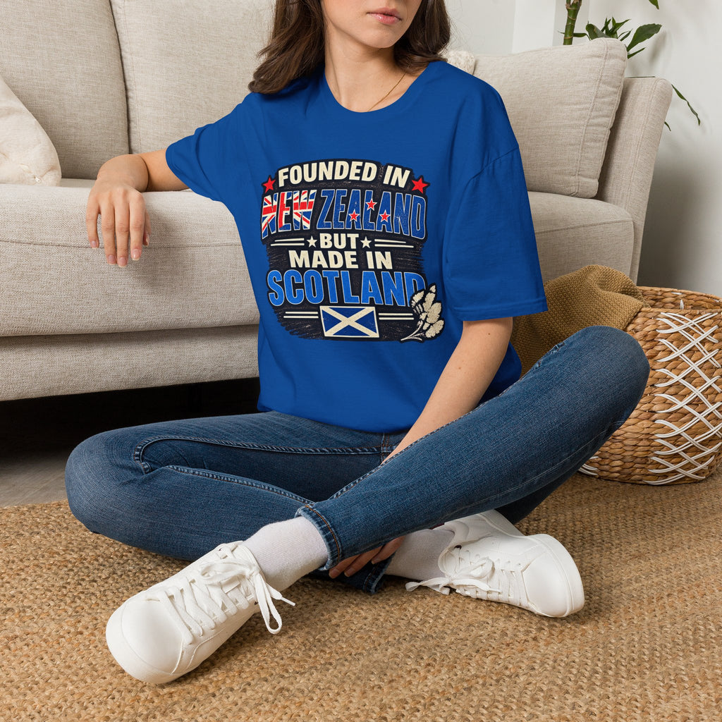 New Zealand Founded But Made in Scotland T‑Shirt