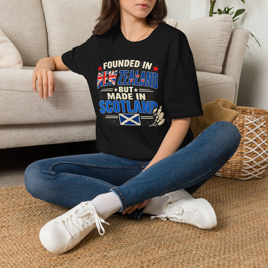 New Zealand Founded But Made in Scotland T‑Shirt