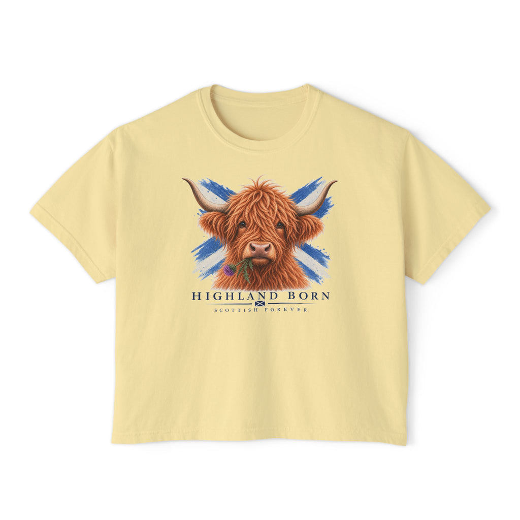 Highland Born Cow — Women's Boxy T-Shirt