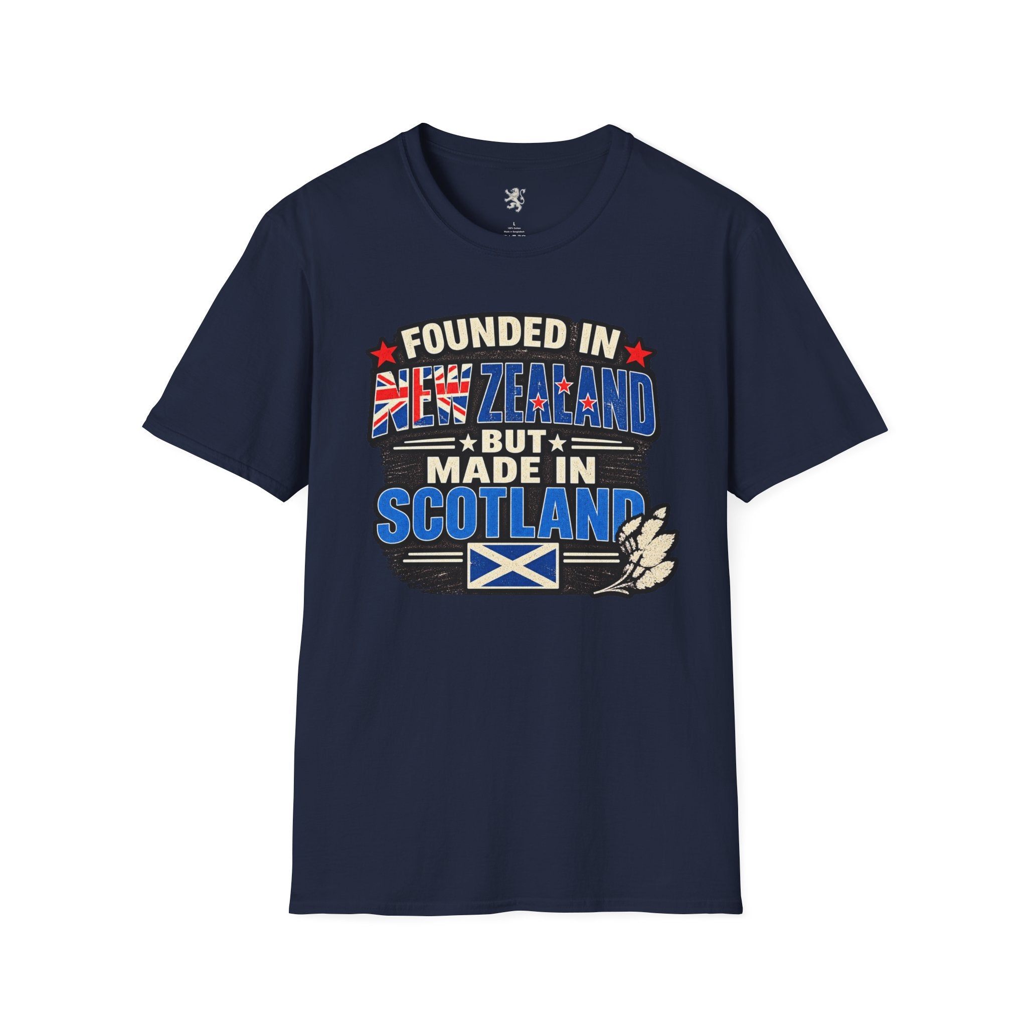 New Zealand Founded But Made in Scotland T‑Shirt