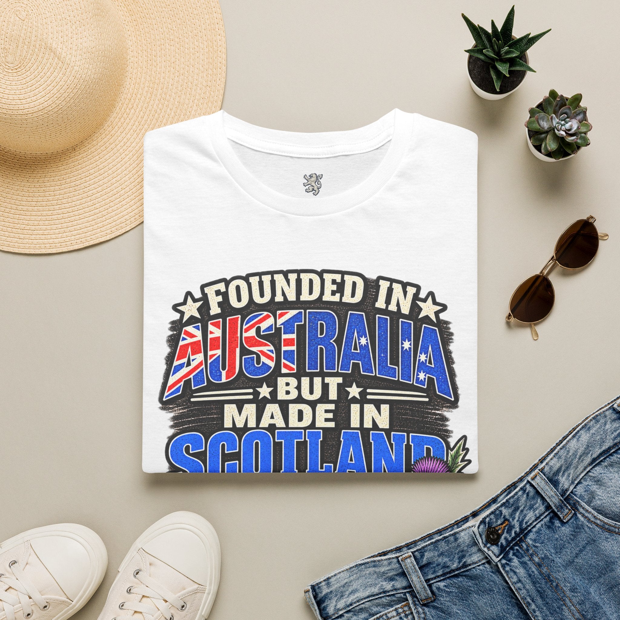 Australia Founded But Made in Scotland T‑Shirt