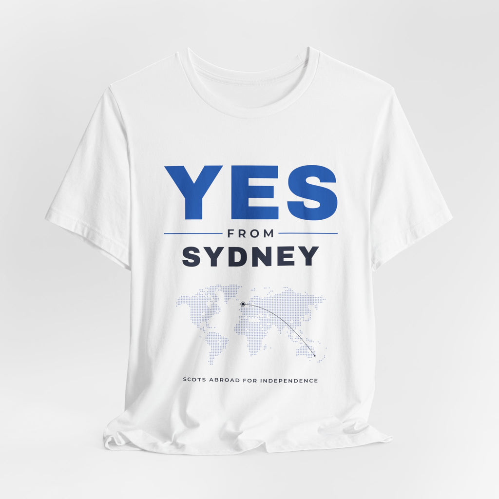 "Yes from Sydney" Scottish Independence T-Shirt | Scots in Australia Tee