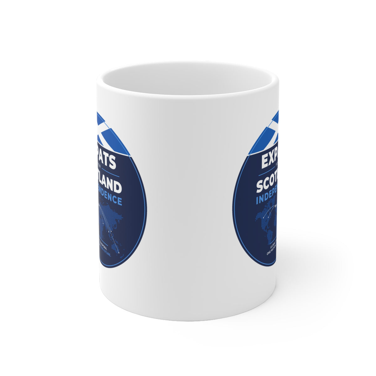 Expats for Scotland Independence Logo Mug (EU Shipping) | 11oz Scottish Expat Gift