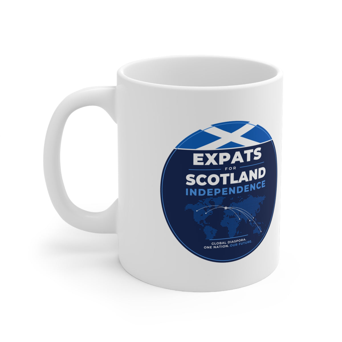 Expats for Scotland Independence Logo Mug | 11oz Scottish Expat Gift
